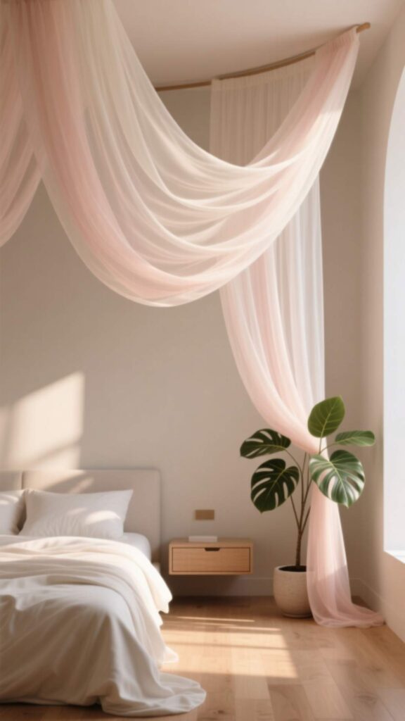 Modern Canopy or Sheer Curtains
