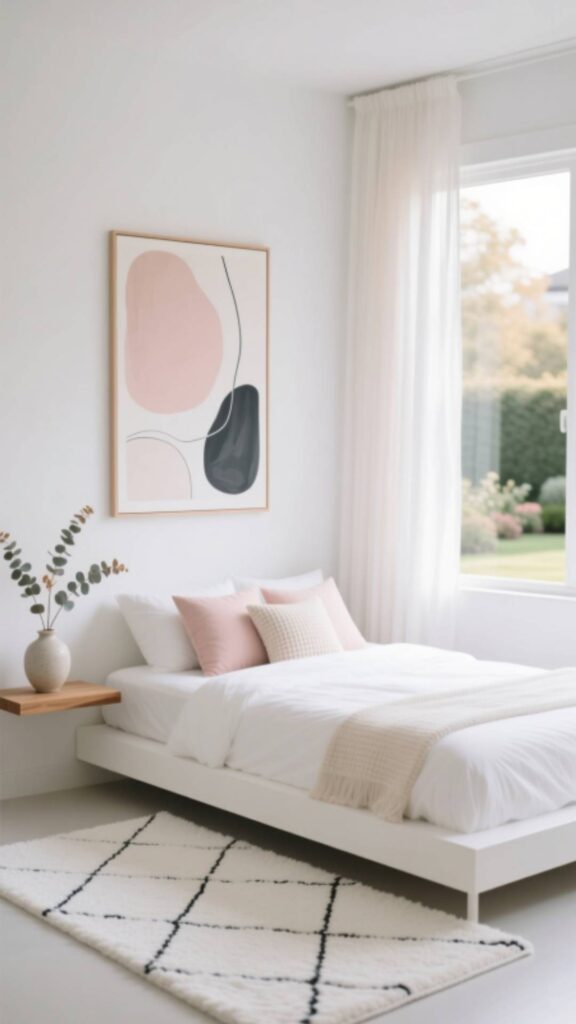 Minimalist White Bedroom