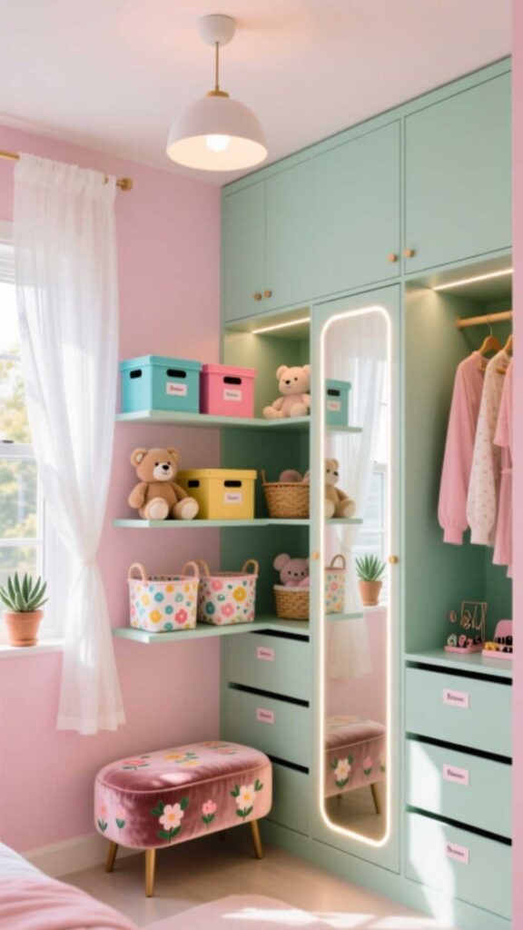Closet Makeover with Cute Storage