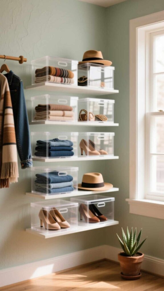 Use Transparent Shoe Boxes