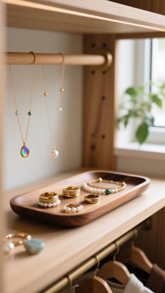 Add a Jewelry Tray on a Shelf