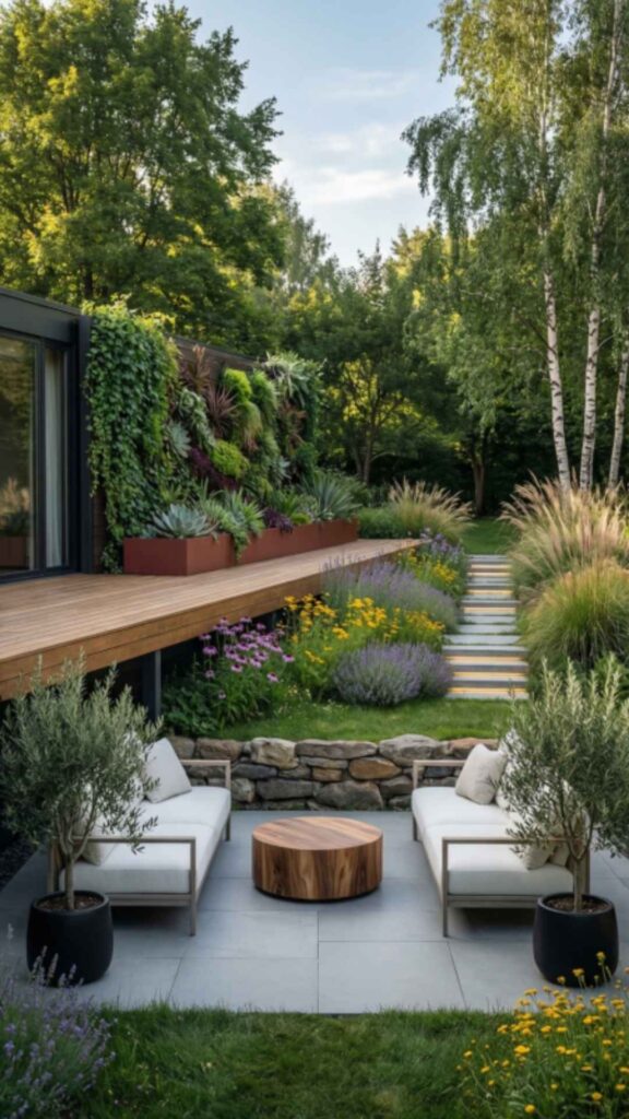 Multi-Level Landscaping for Visual Interest