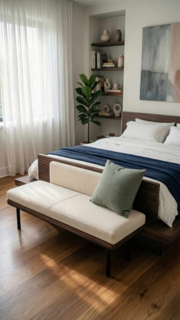 Include a Bench at the Foot of the Bed