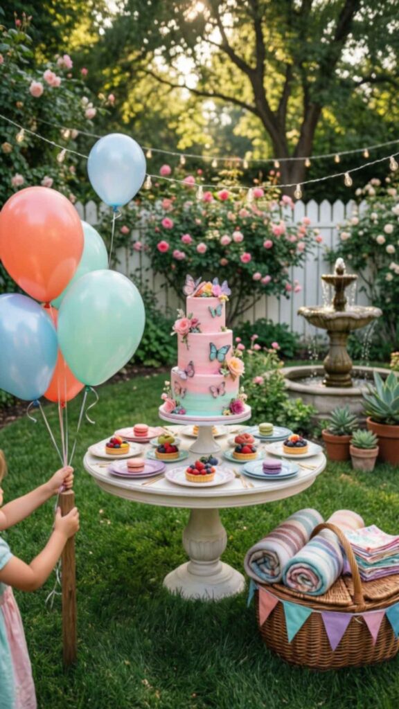 Home Garden Birthday Party