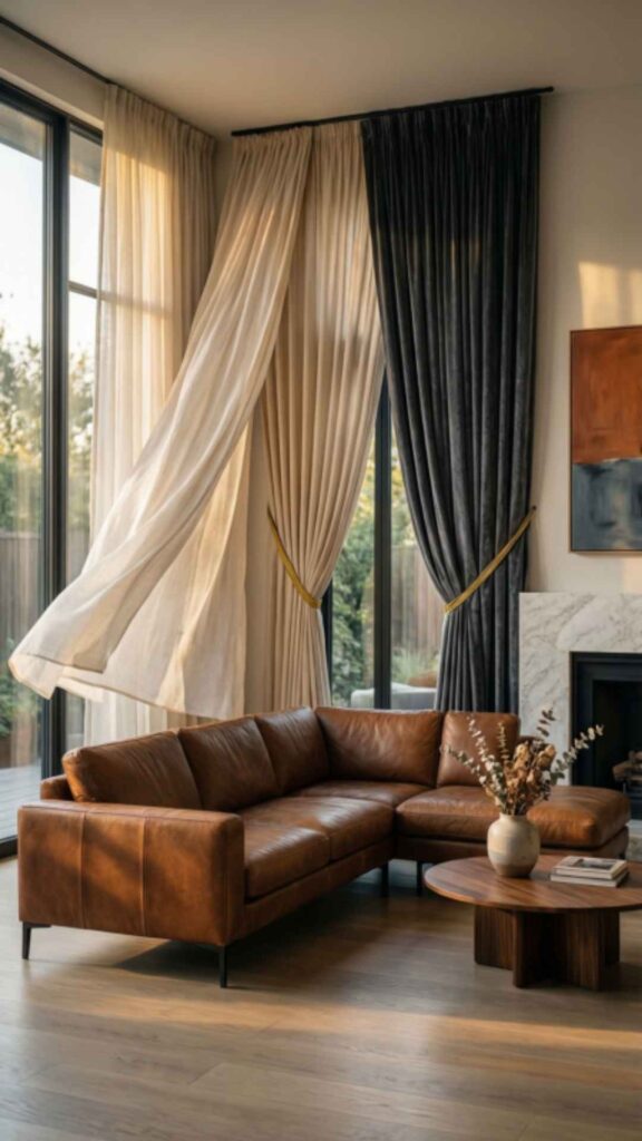 Layered Curtains for Depth