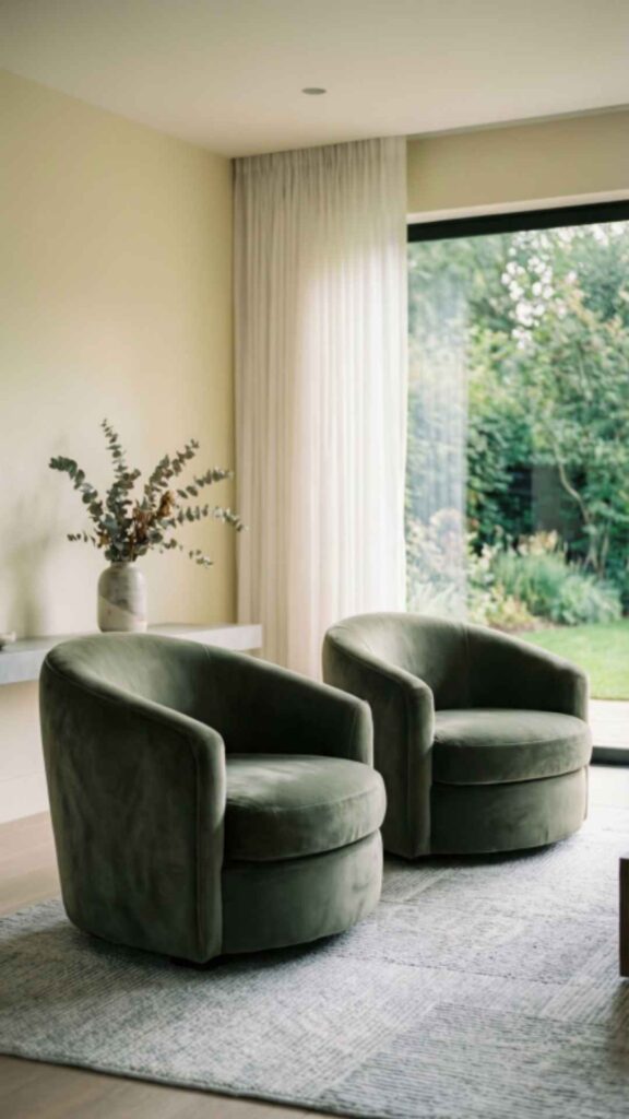 Barrel Chairs for Soft Curves