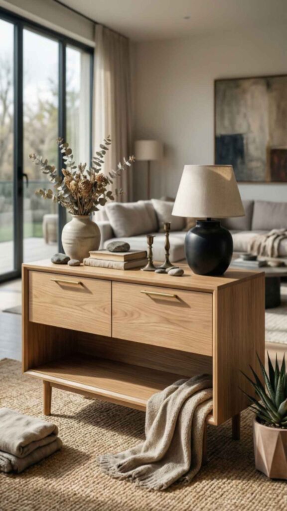 Storage Console Table