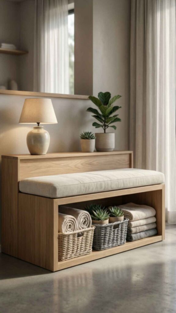 Storage Cabinet Bench
