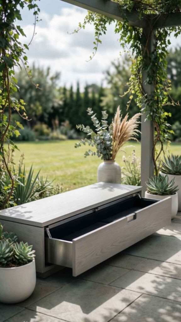 Bench with Hidden Storage