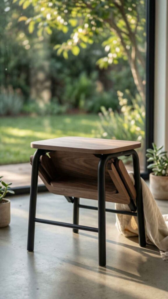 Foldable Storage Stool