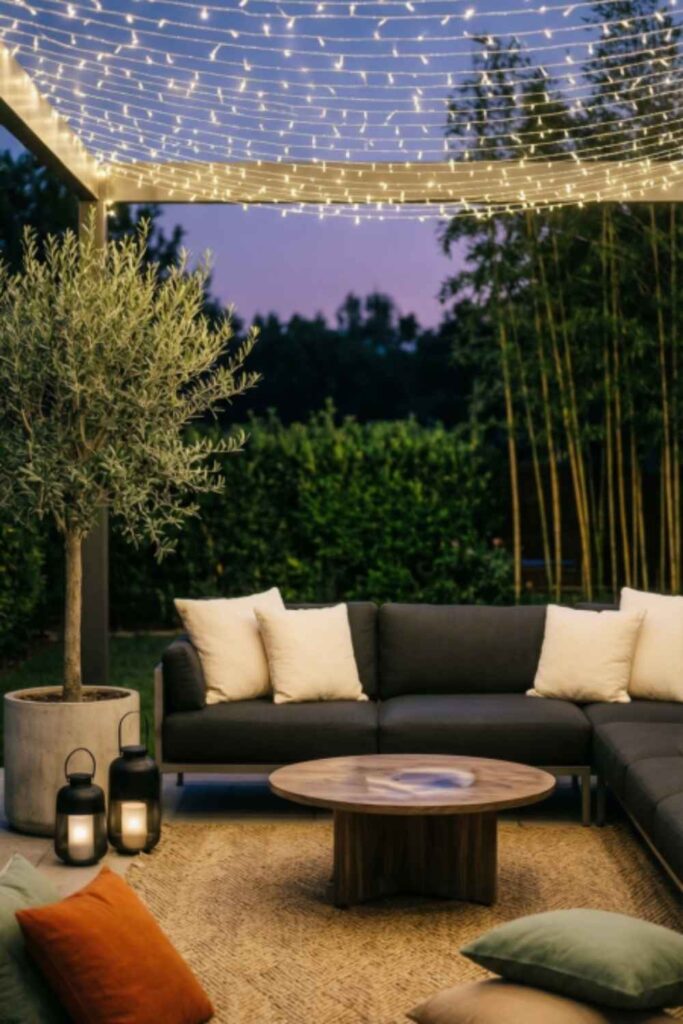 Add String Lights for a Warm Glow