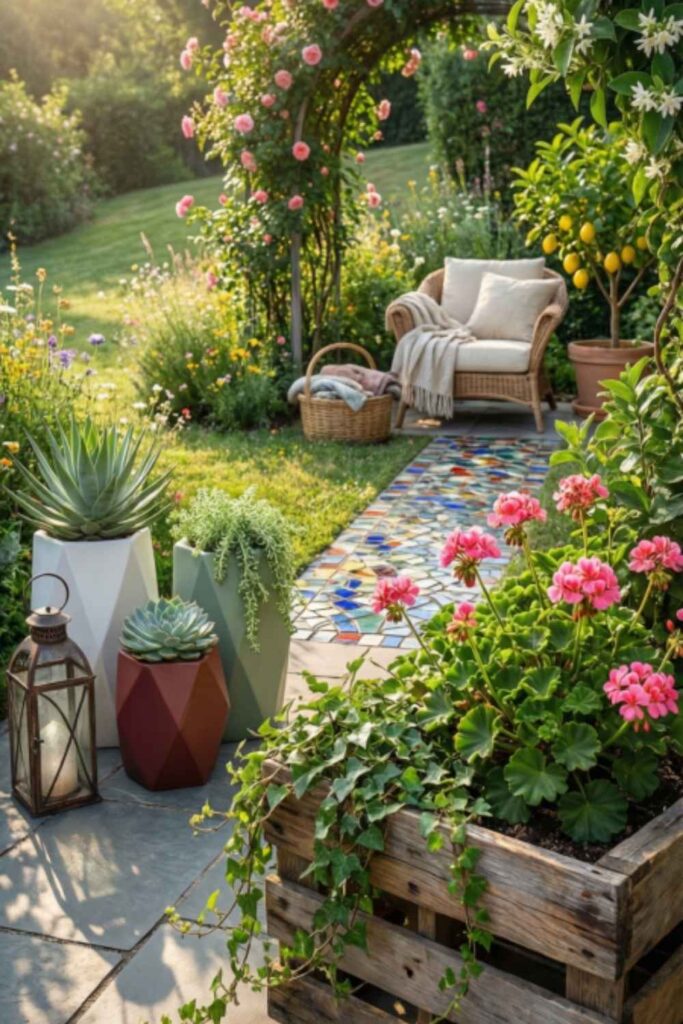 Add DIY Backyard Decor Accents