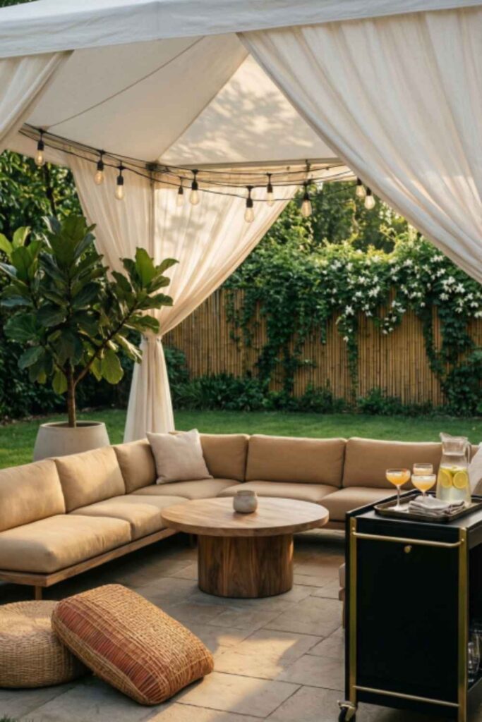 Create a Backyard Lounge Zone