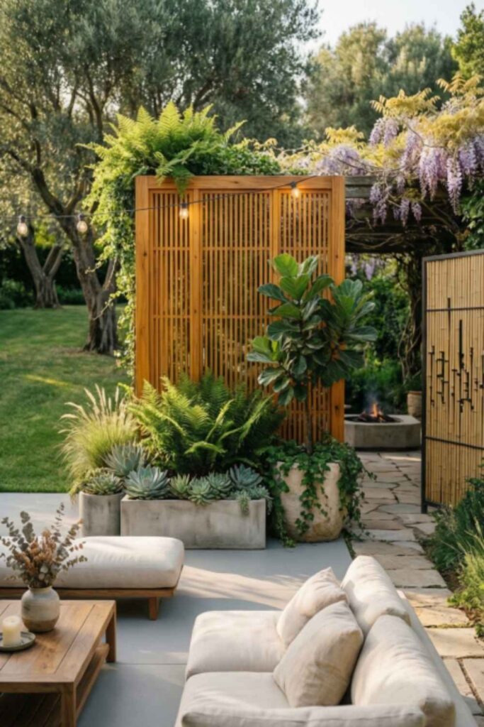Use Decorative Fencing or Privacy Screens