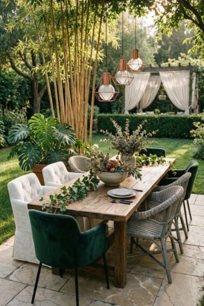 Create a Backyard Dining Area