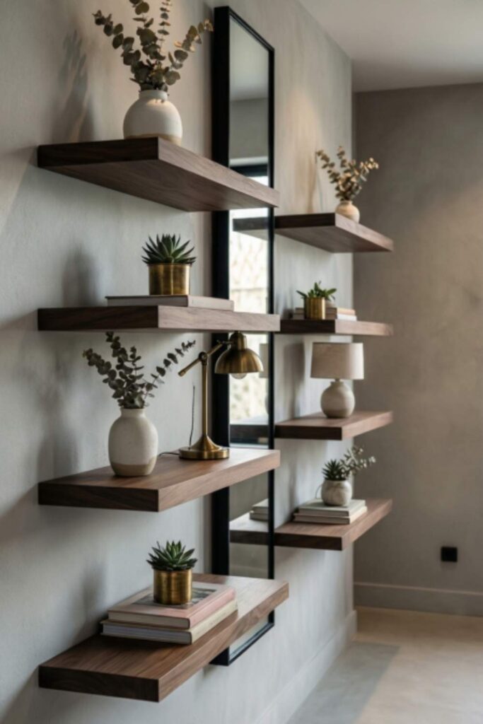 Install Floating Shelves for Decor