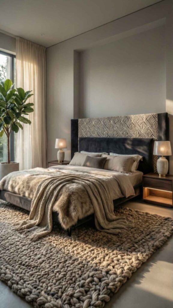 Textured Layering King Bedroom Set
