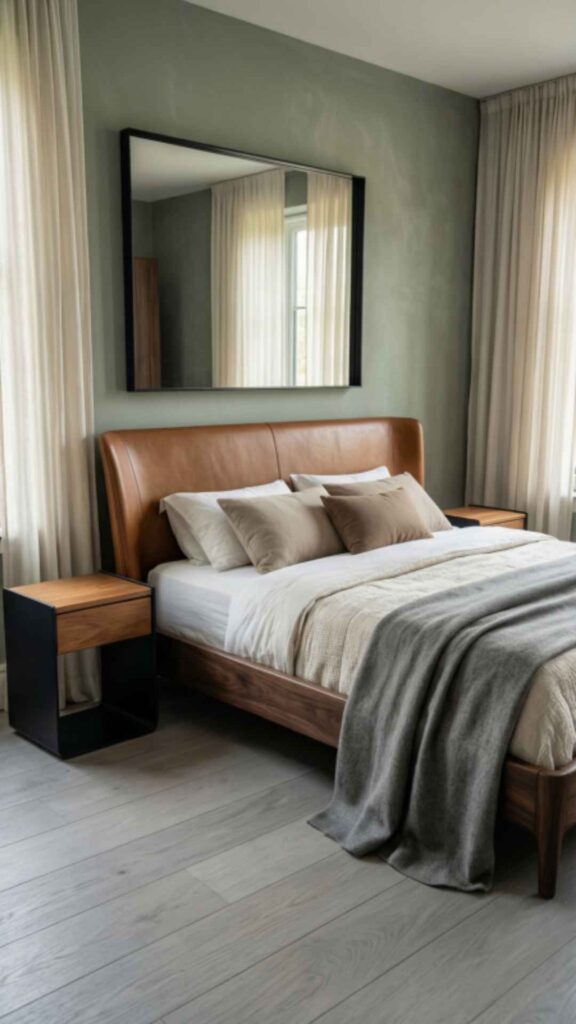 Leather Accents King Bedroom Set