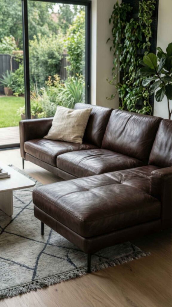 Two-Seater Leather Sofa