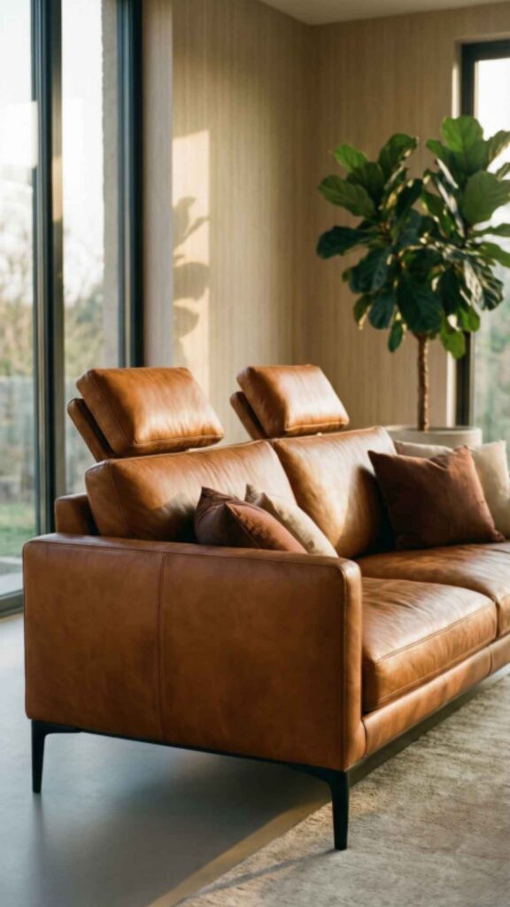 Eco-Friendly Leather Sofa
