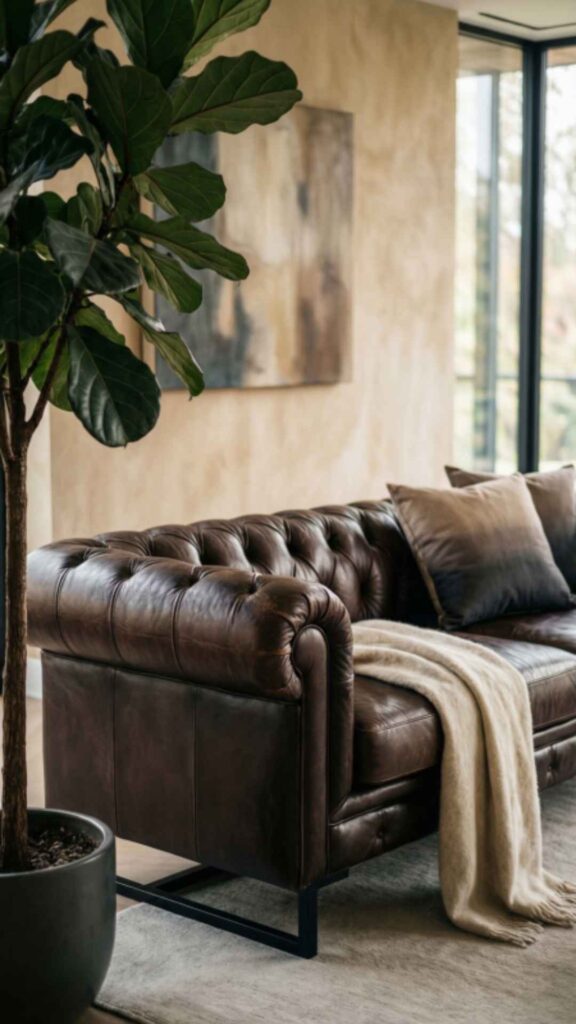 Chesterfield Leather Sofa