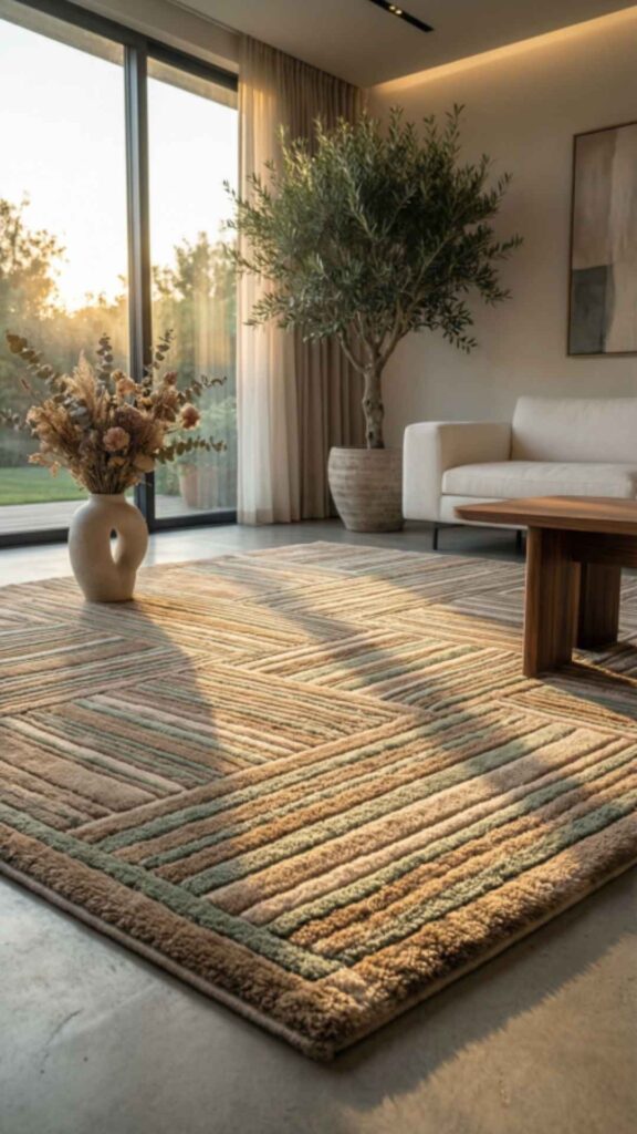 Carpets with Subtle Stripes for Balance