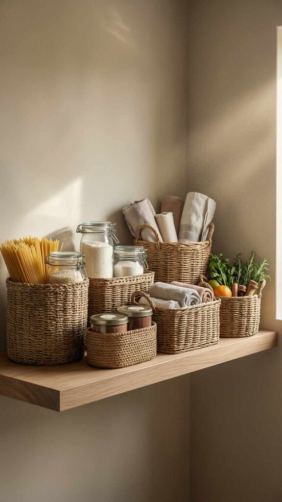 Use Baskets for Category Storage