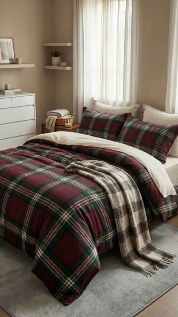 Plaid Queen Comforter Set