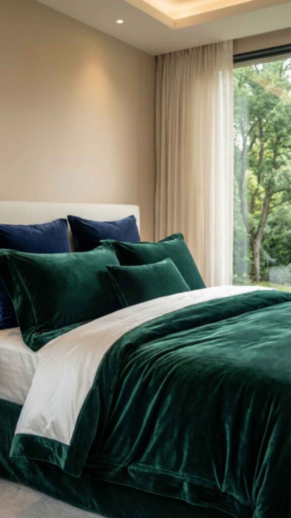 Luxury Velvet Queen Comforter Set