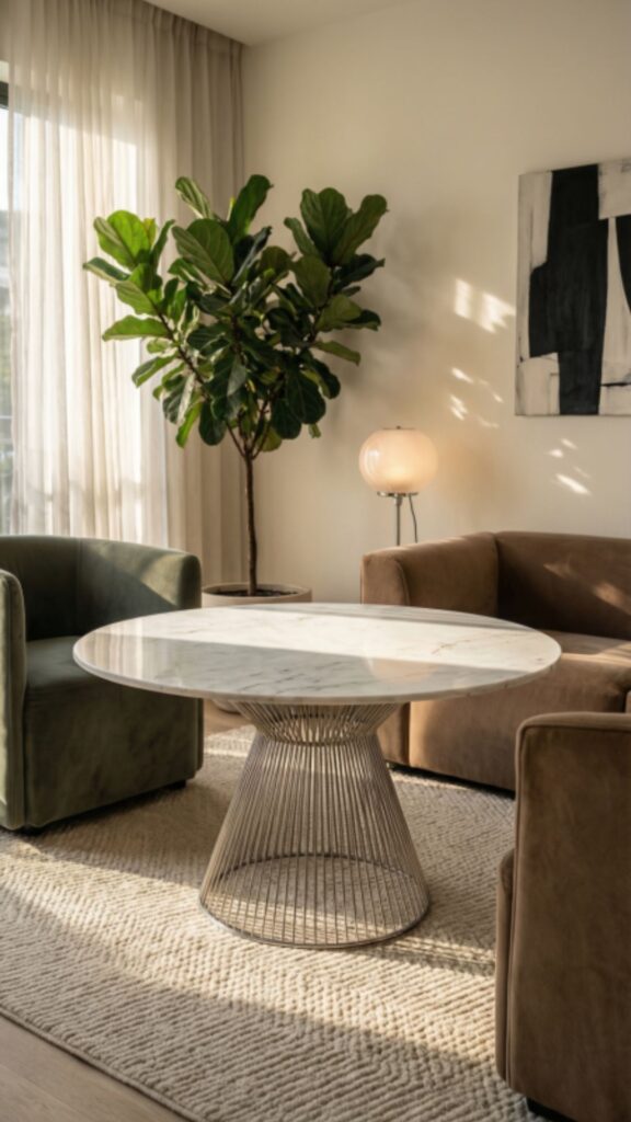 Small Round Table for Apartments and Condos