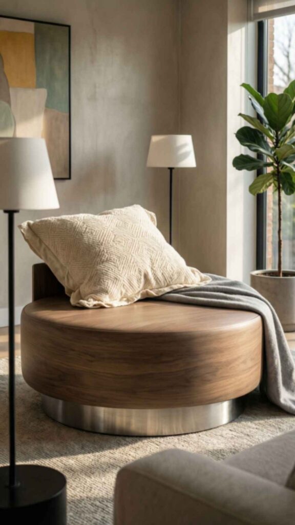 Round Ottoman Table for Comfort and Style