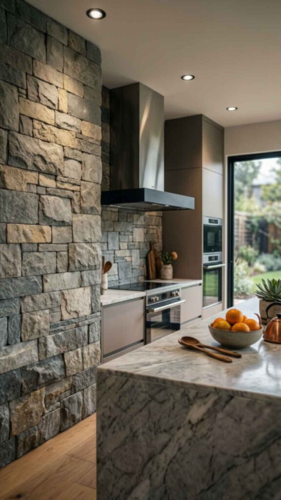 Brick or Stone Backsplash
