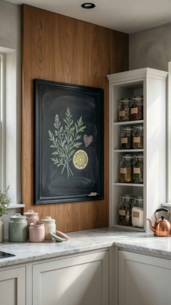 Add a Chalkboard or Whiteboard