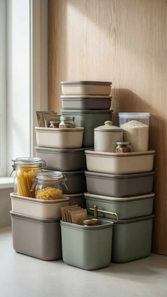 Use Stackable Containers