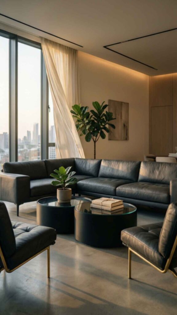 Classic Leather Sofa Sets