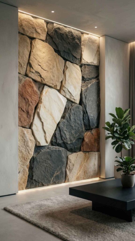 Multi-Stone Feature Walls