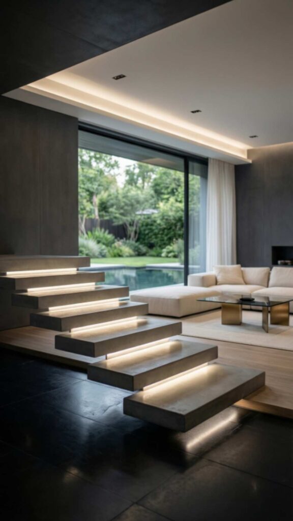 Floating Steps for Seamless Entry