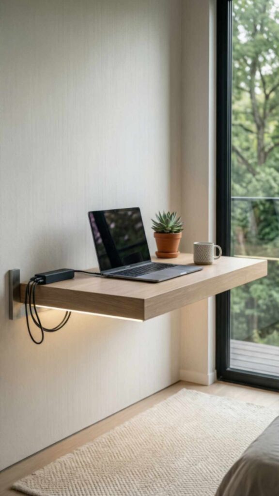Compact Floating Desk