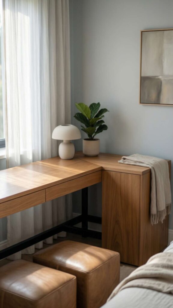 Corner L-Shaped Table