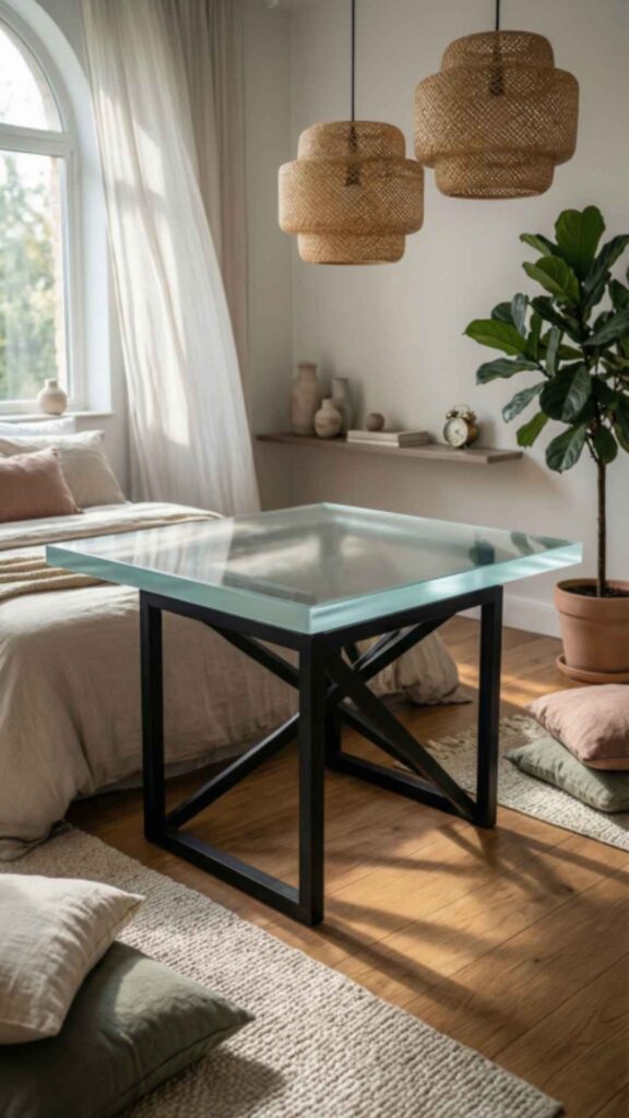 Glass Top Table