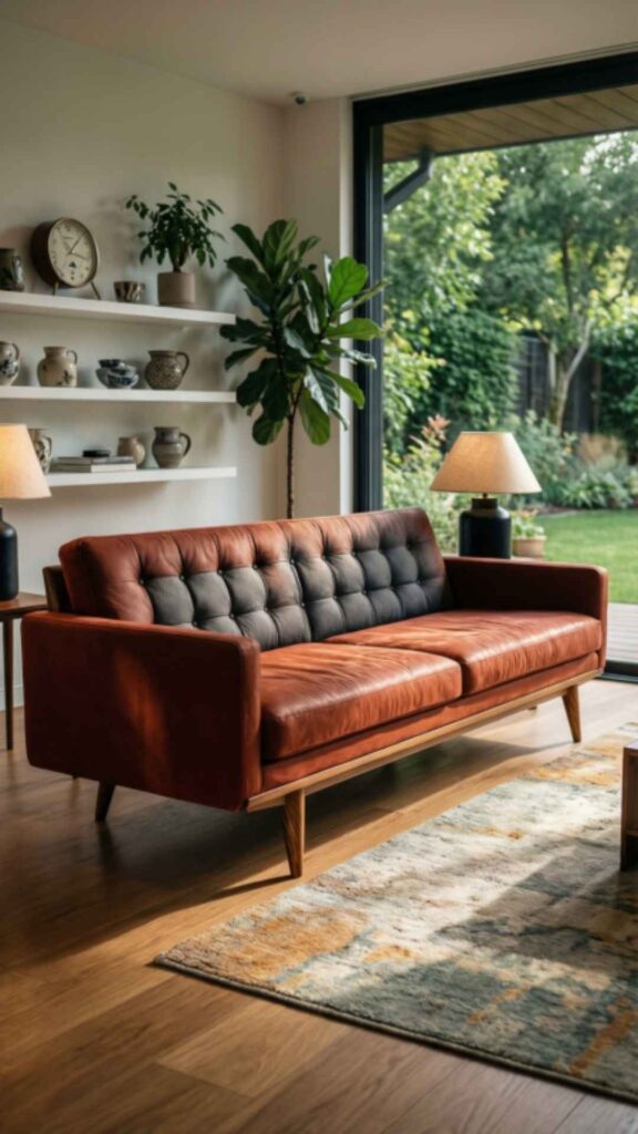 Mid-Century Modern Sofa for Retro Style