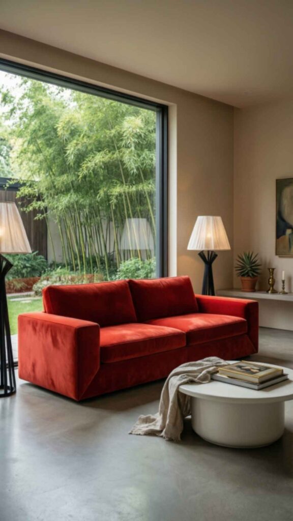 Bold Color Sofa for Statement Look