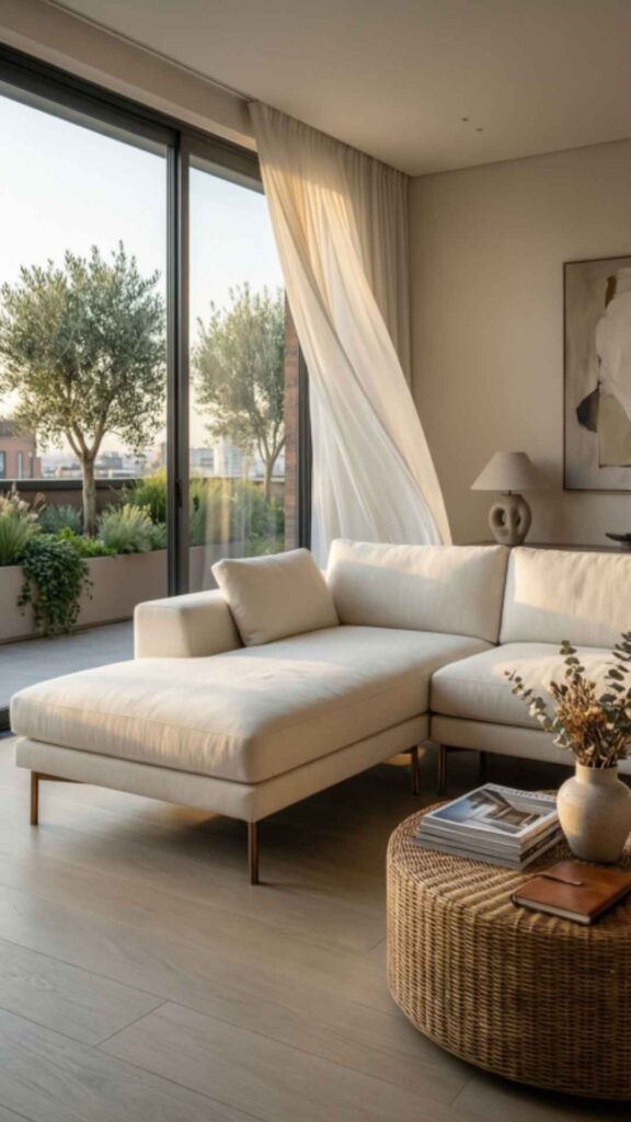 L-Shaped Sofa for Open Layouts