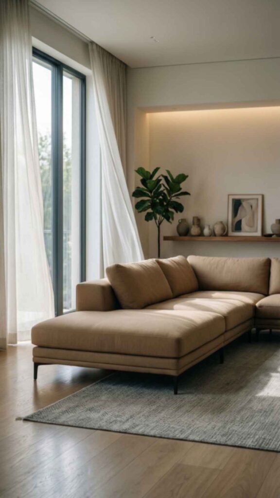 Neutral Tone Sofa for Timeless Appeal