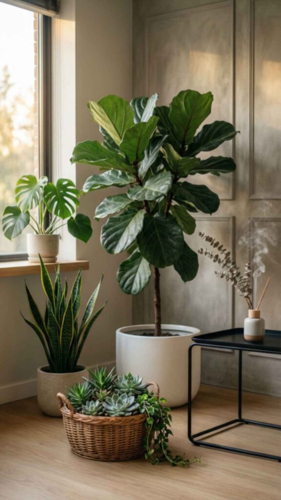 Indoor Plant Corner for Fresh Air