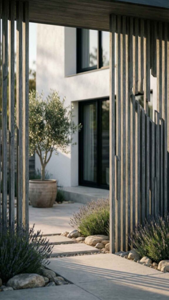 Vertical Slatted Screens