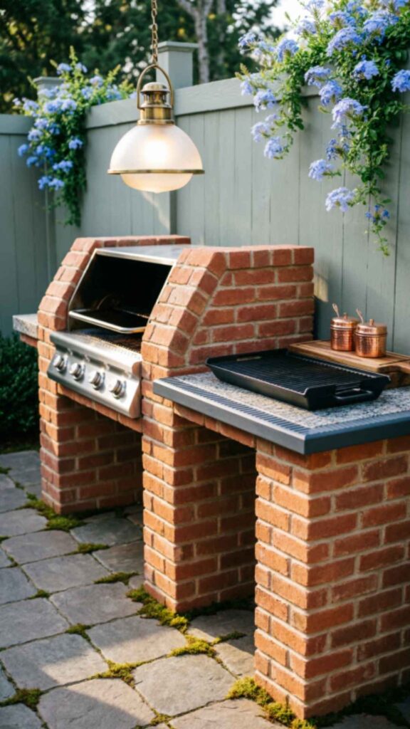 Brick Barbecue Station
