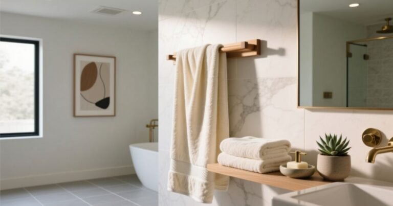 Bathroom Towel Hanging