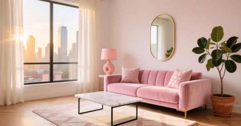 Pink Living Room Ideas