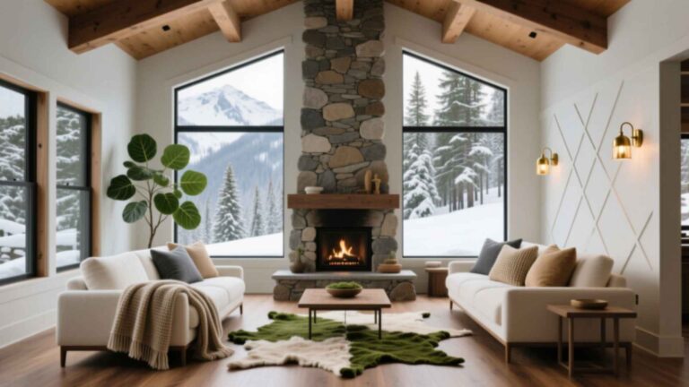 25+Alpine Interior Design Ideas | Cozy & Warm Mountain Home